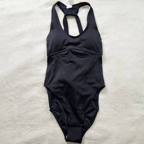 Fabletics Black Lace-Up Racerback One Piece Swimsuit XS - Picture 3 of 12